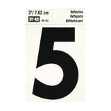 Reflective Black Number - 5