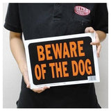 Hy-Ko “Beware Of Dog” Sign – 9 × 12 In-Orange/Black