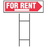 Hy-Ko For Rent Board Sign 10 × 24 Inch-Multicolor