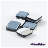 Magic Sliders 8Pc Sliding Discs With Adhesive Square 24Mm - Blue