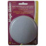 Magic Sliders Rnd Disc 4" 4Pk -White