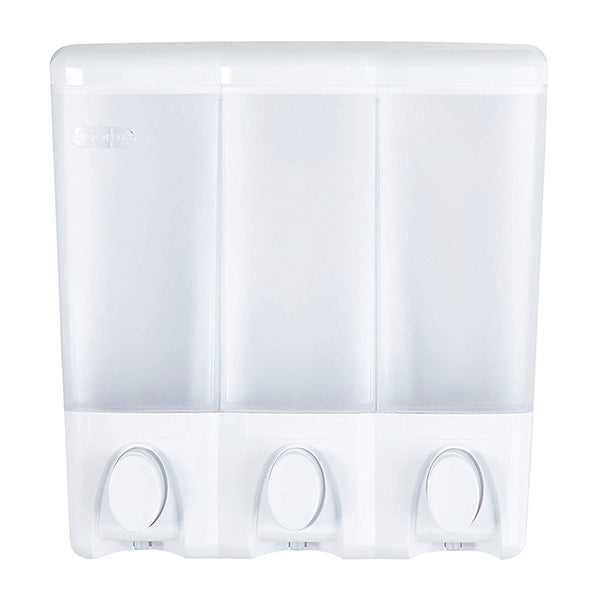 Shower Dispenser 3 in 1 White clear