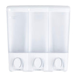 Shower Dispenser 3 in 1 White clear