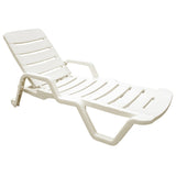 Chaise lounge chair, White