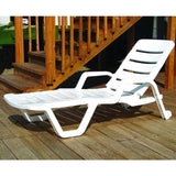 Chaise lounge chair, White