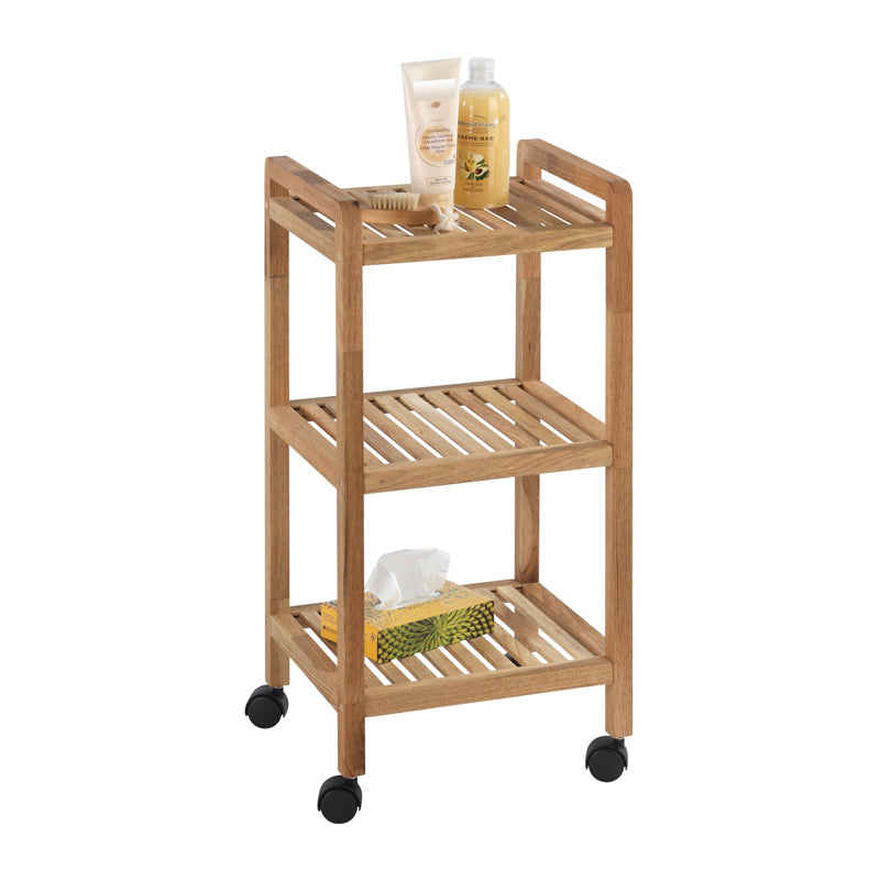 3Tier Wooden Trolley 35X31X72 Norway - Brown