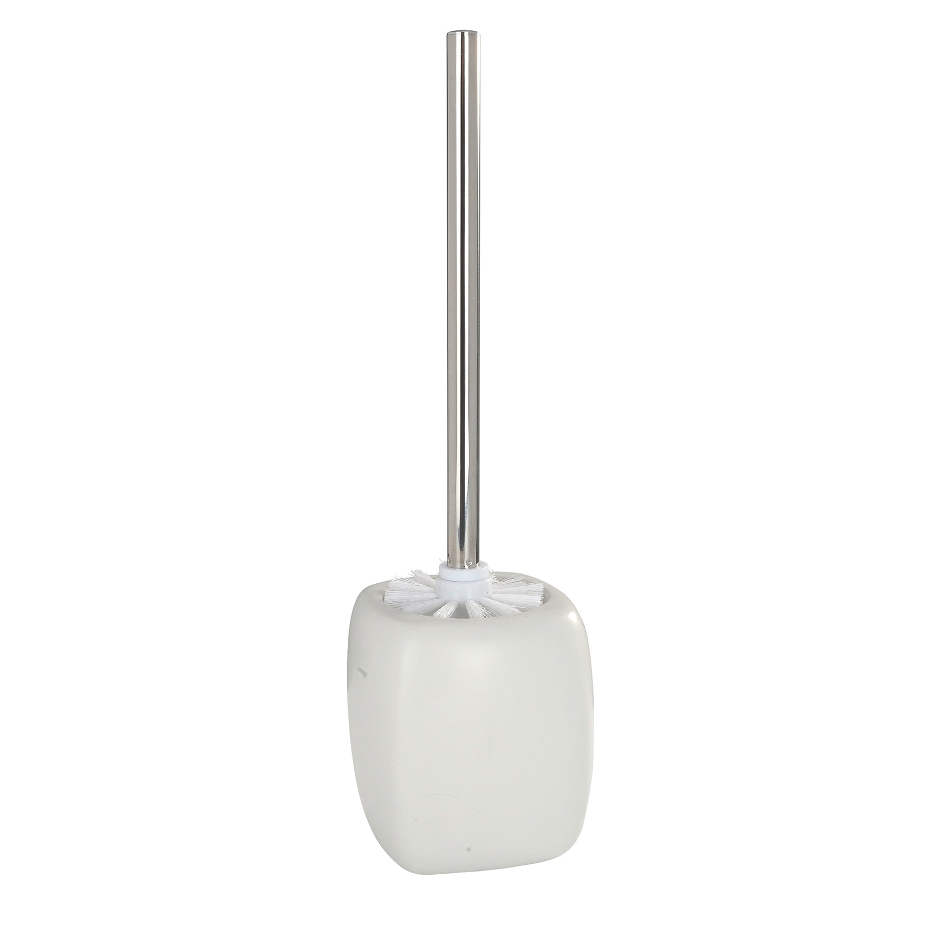 Toilet Brush with holder, White