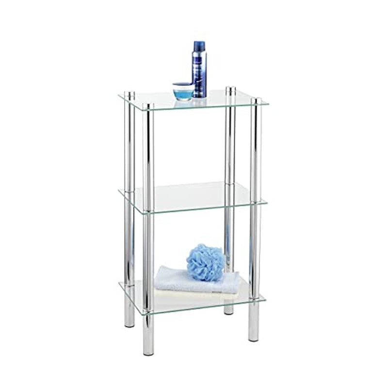 Wenko Yago Bath Shelf Rect 3-Level -Yago - Silver