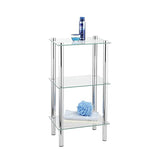 Wenko Yago Bath Shelf Rect 3-Level -Yago - Silver