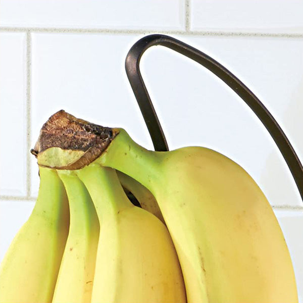 Fruit bowl with banana hook - Bronze