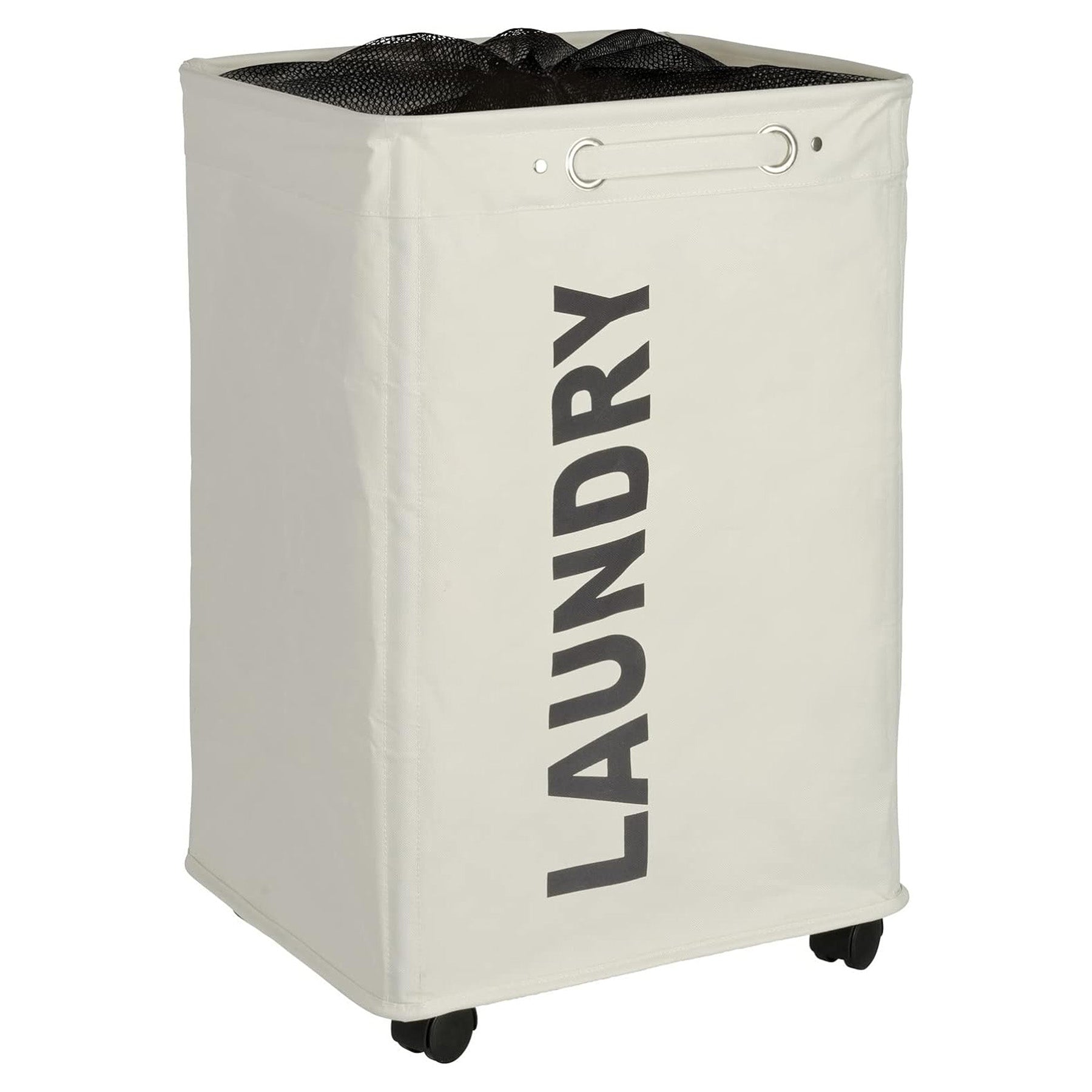 Laundry Bin - Beige , Capacity 11.36 gallon