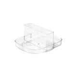 Idesign Linus Napkin Condiments Holder Lazy Susan Spinner Tray - Clear