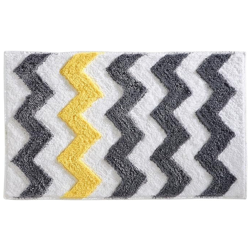 Interdesign Chevron 34X21 Rug -Gray & Yellow