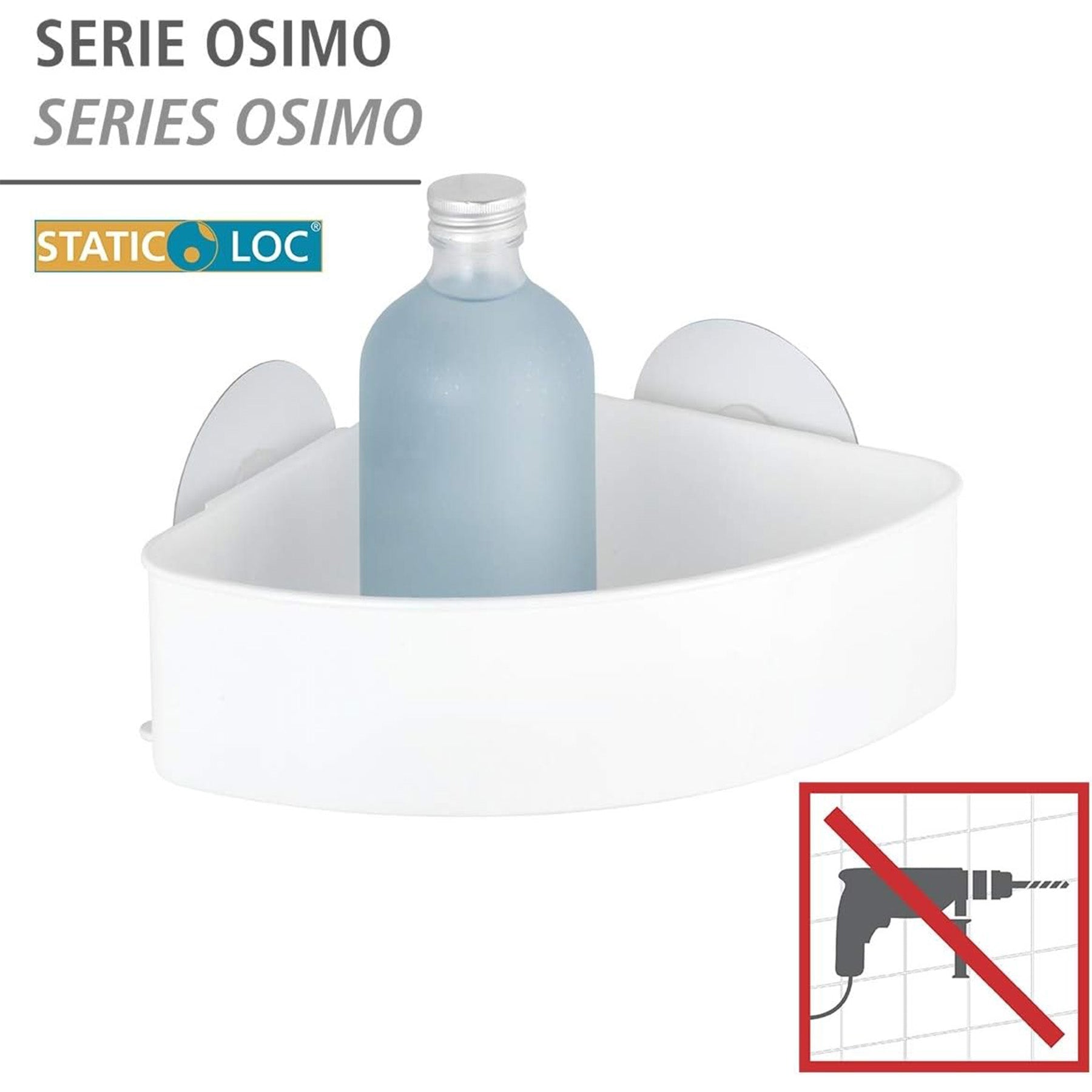 Osimo Corner Shelf, 9.4 x 3.7 x 6.9, White