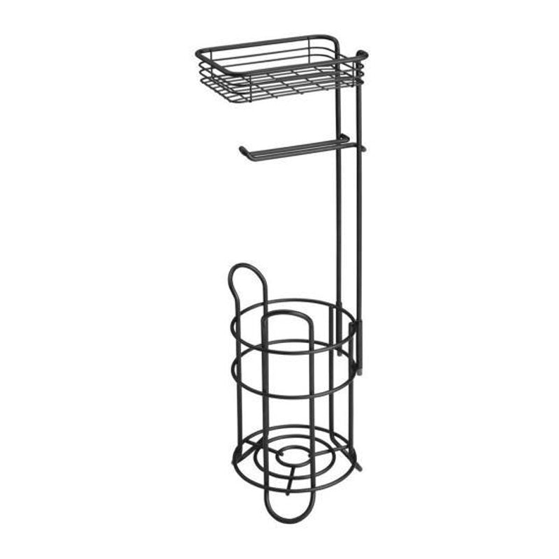 Idesign Classico Roll Stand With Shelf - Bronze