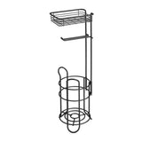 Idesign Classico Roll Stand With Shelf - Bronze