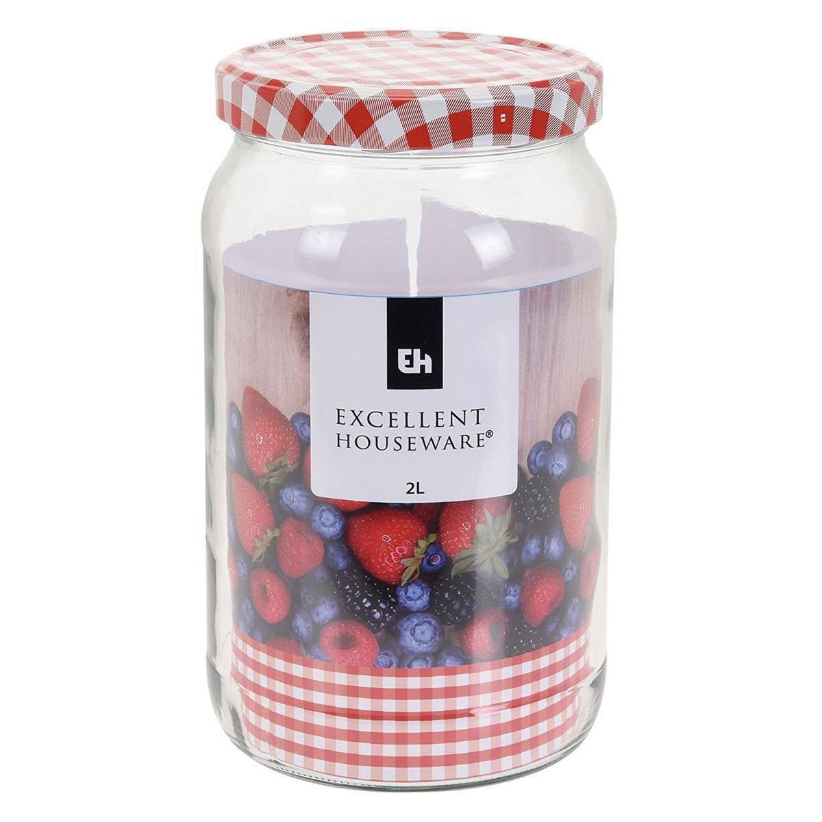 Glass jar with lid, Clear
