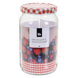 Glass jar with lid, Clear