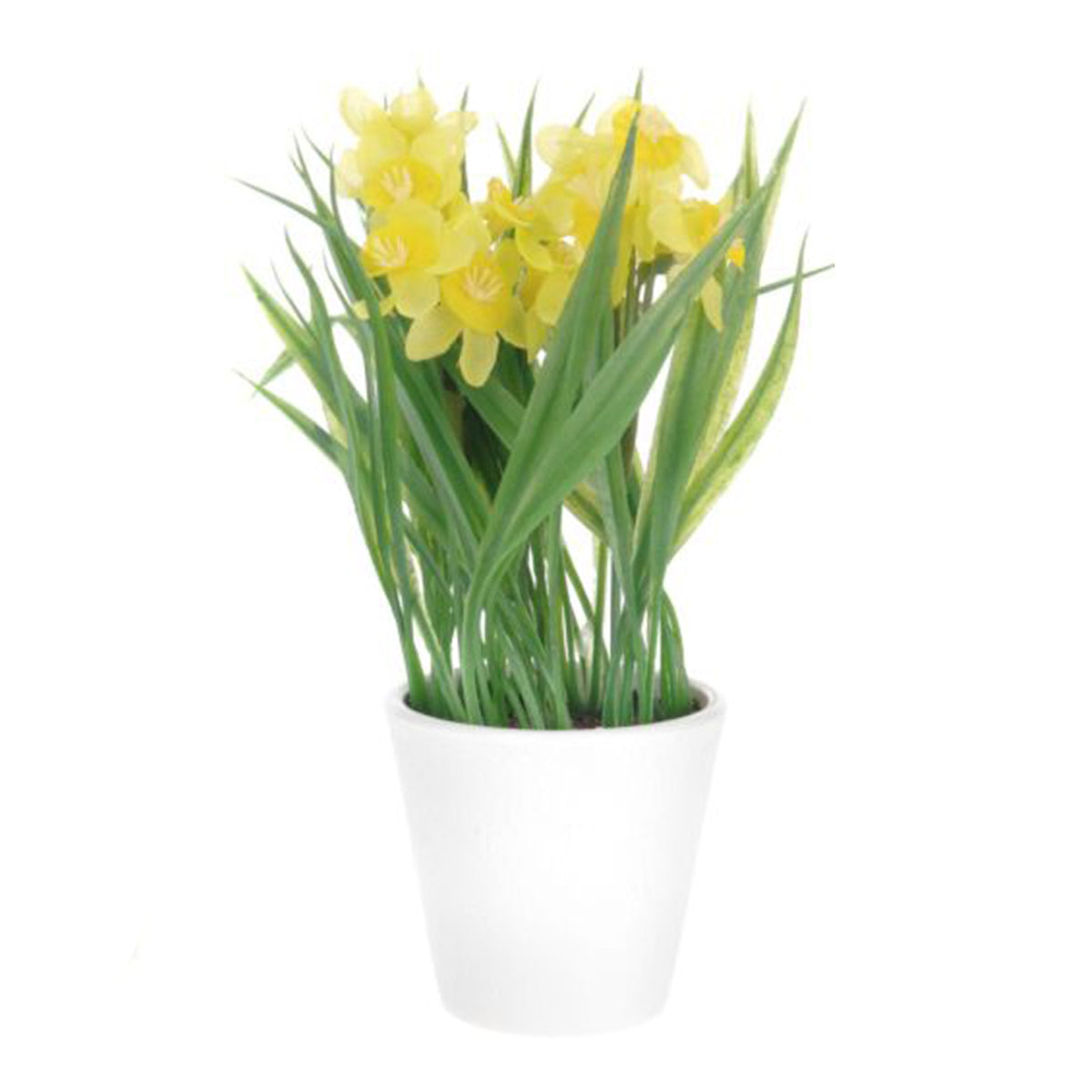 زهرة نرجس اصطناعية في إناء 