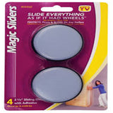 Magic Sliders 6Pc Plastic Protective Caster Cups Round 1-5/8"- - Blue