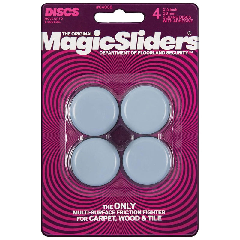 Magic Sliders Squar Unbreakable Caster Cups 1-13/16" - Gray