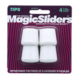 Magic Sliders Rubber Leg Tip Sliders 3/4" - White