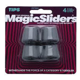 Magic Sliders 2Pc Rubber Leg Tips 1-1/4" 
 - Black
