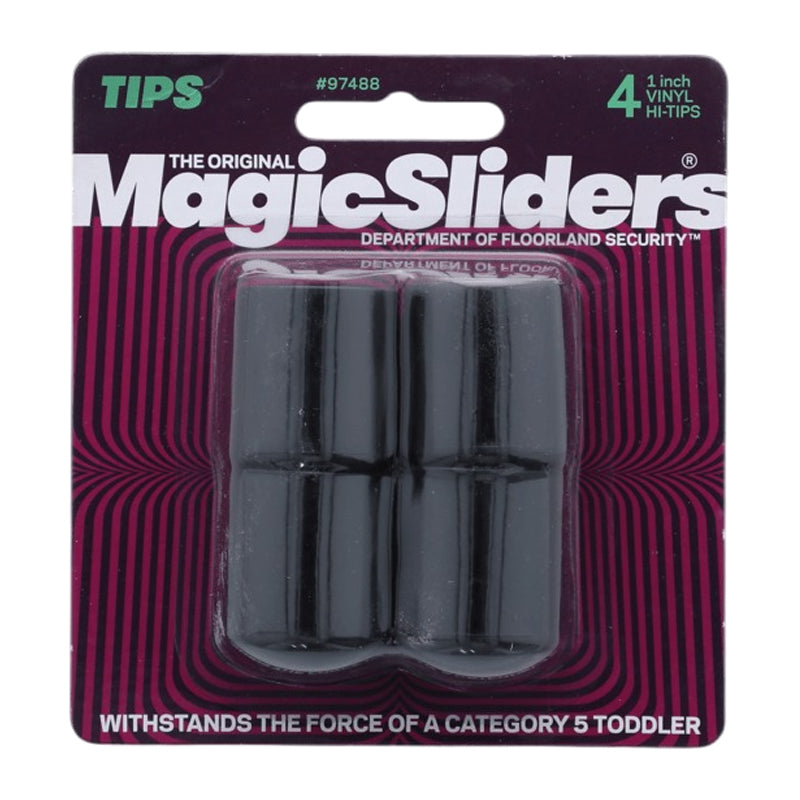 Magic Sliders Hi-Tip Leg Slider 1" Vinyl - Black