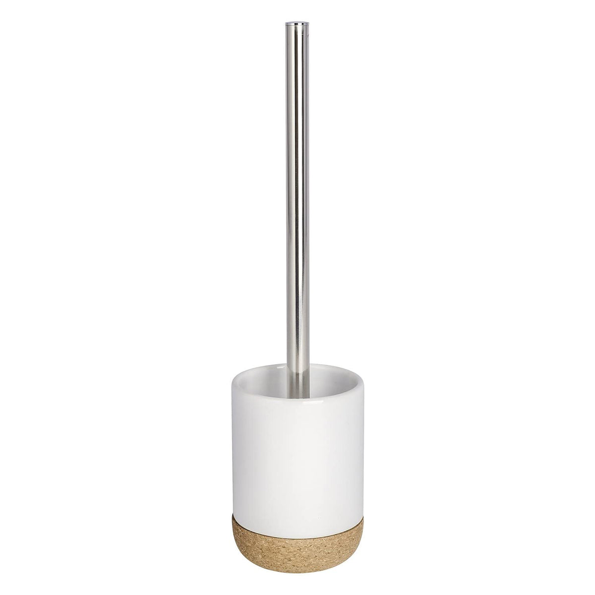 Toilet brush with holder, White