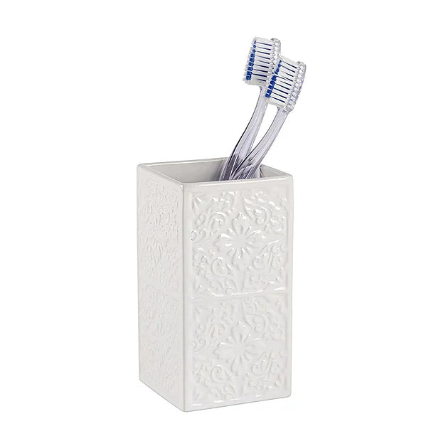 Bathroom Tumbler, White