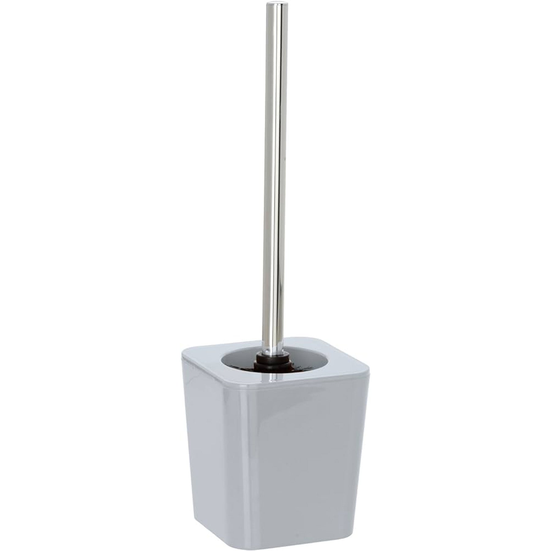 Candy Open Toilet Brush and Holder, Grey, 11.5 x 11.5 x 39 cm
