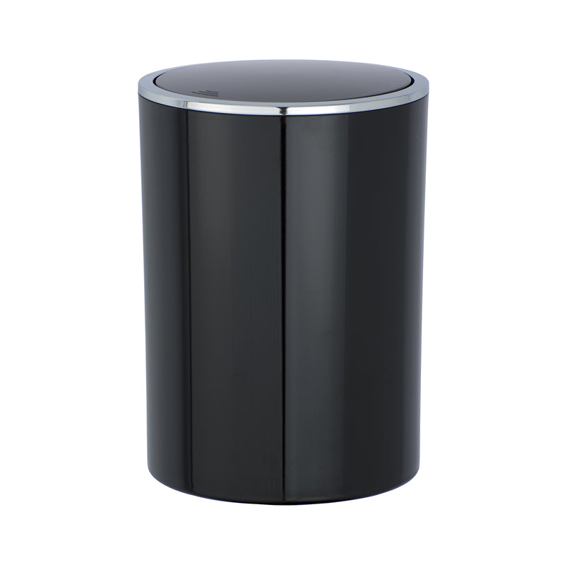Wenko Swing Cover Bin Inca  - Black