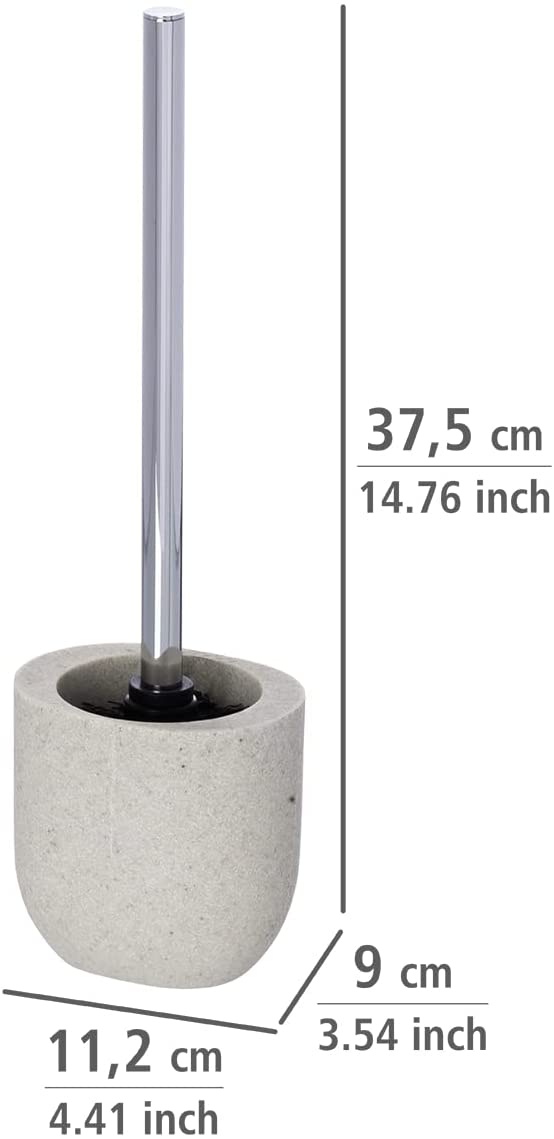 Toilet brush with holder, Beige