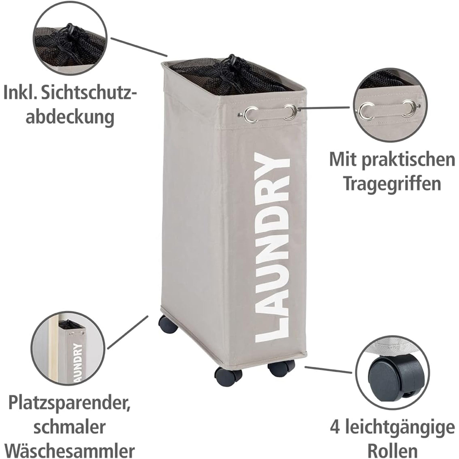 Laundry Bin Taupe