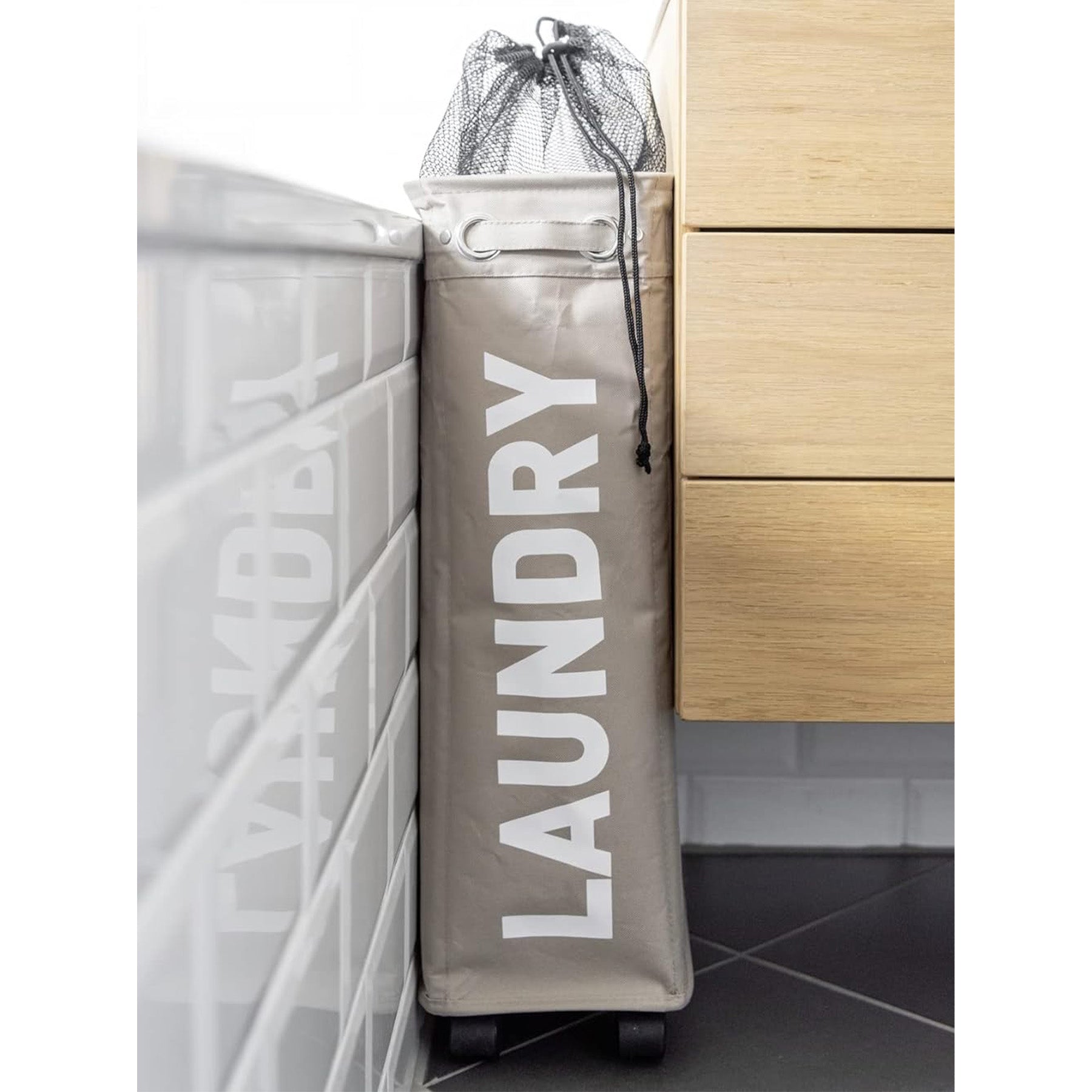 Laundry Bin Taupe