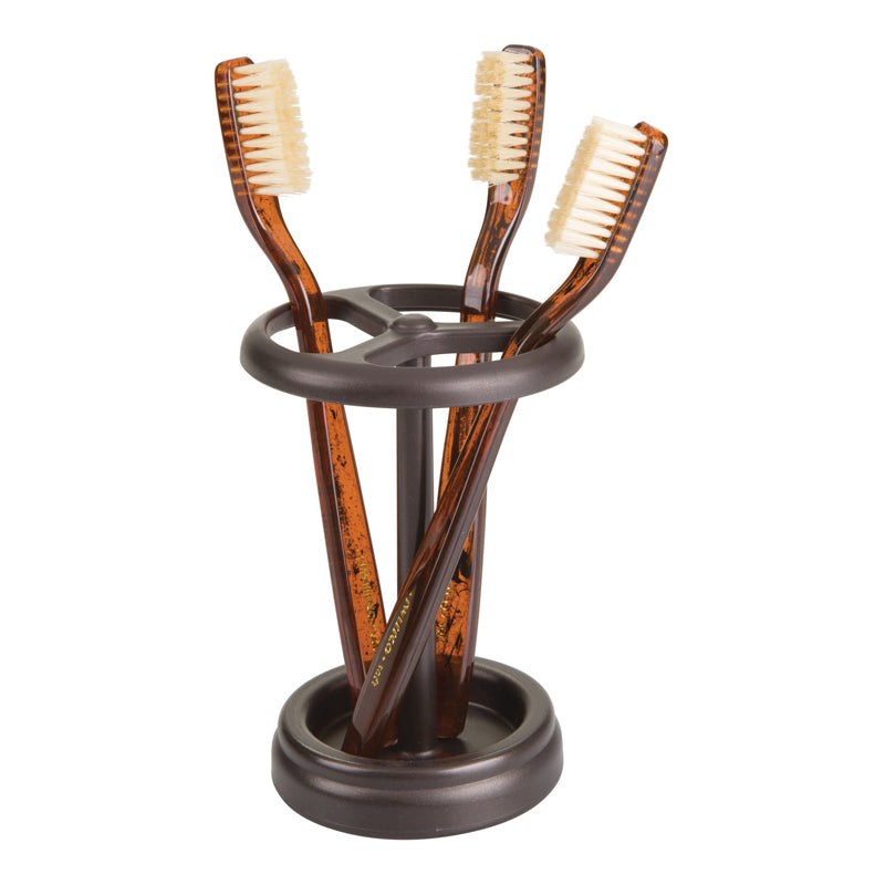 Idesign York Toothbrush Stand - Brown
