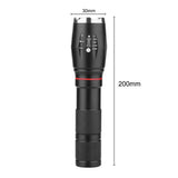 Multi function led flashlight - black