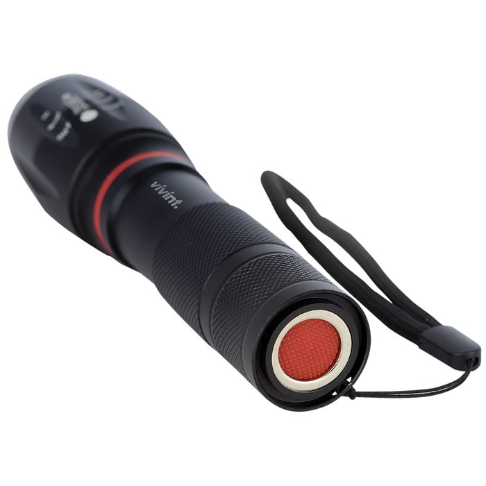 Multi function led flashlight - black