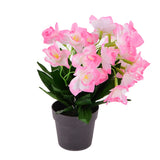 Artificial flower with plastic pot - Pink