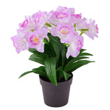 Artificial flower with plastic pot - Pink