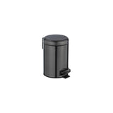 Wenko Pedal Bin Mod. Leman, Stainlless Steel 3Ltr - Black