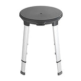 Wenko Shower St.Round Rotating Secura Premium - Silver/Black