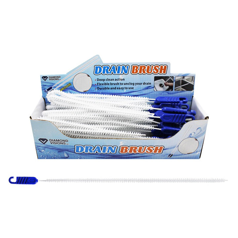 Drain Brush - White - Blue