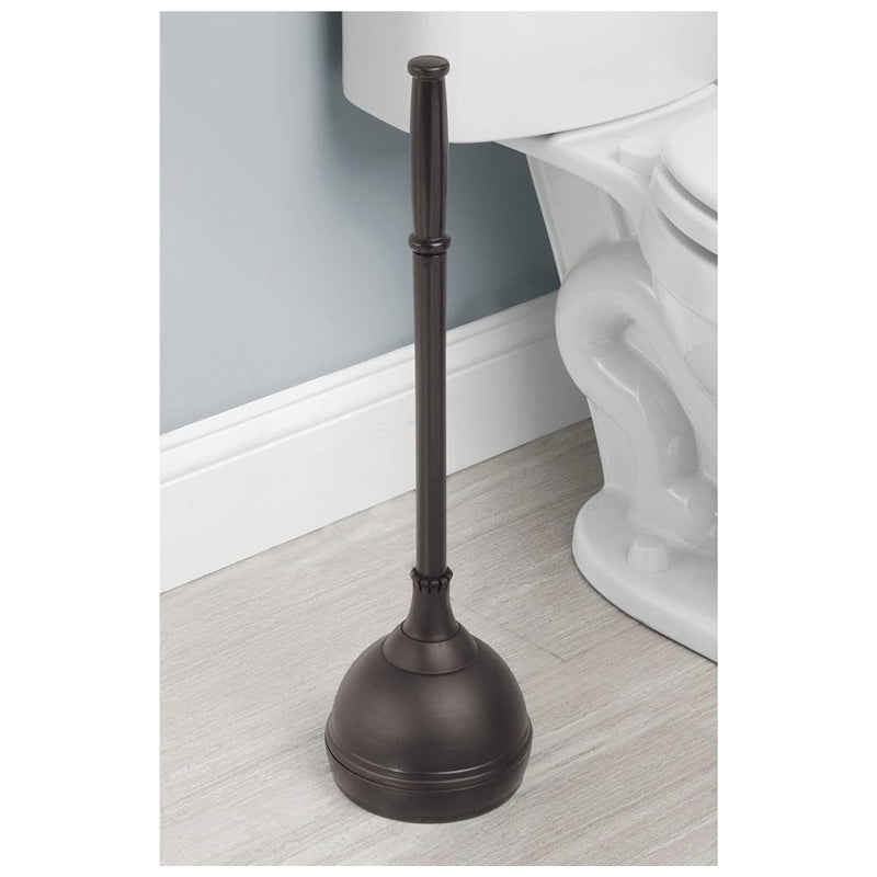 Idesign Kent Plunger Capsule, Bronze -Toilet Plunger