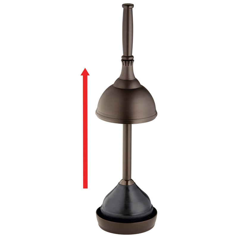 Idesign Kent Plunger Capsule, Bronze -Toilet Plunger