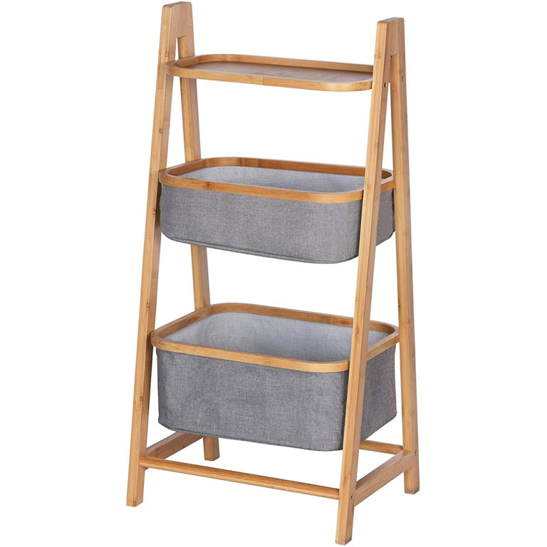 Shelf Bamboo with 2 Baskets