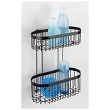Wenko Wall Rack 2Tier Classic Plus - Black