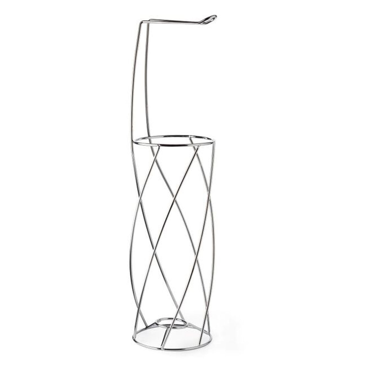 Twist toilet caddy, chrome