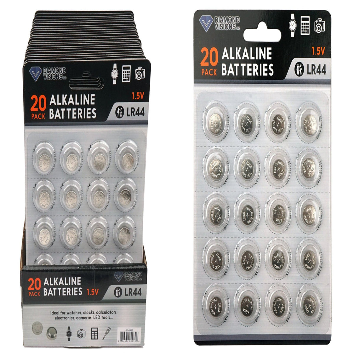 20pk AG-13 Alkaline Button Cell Batteries