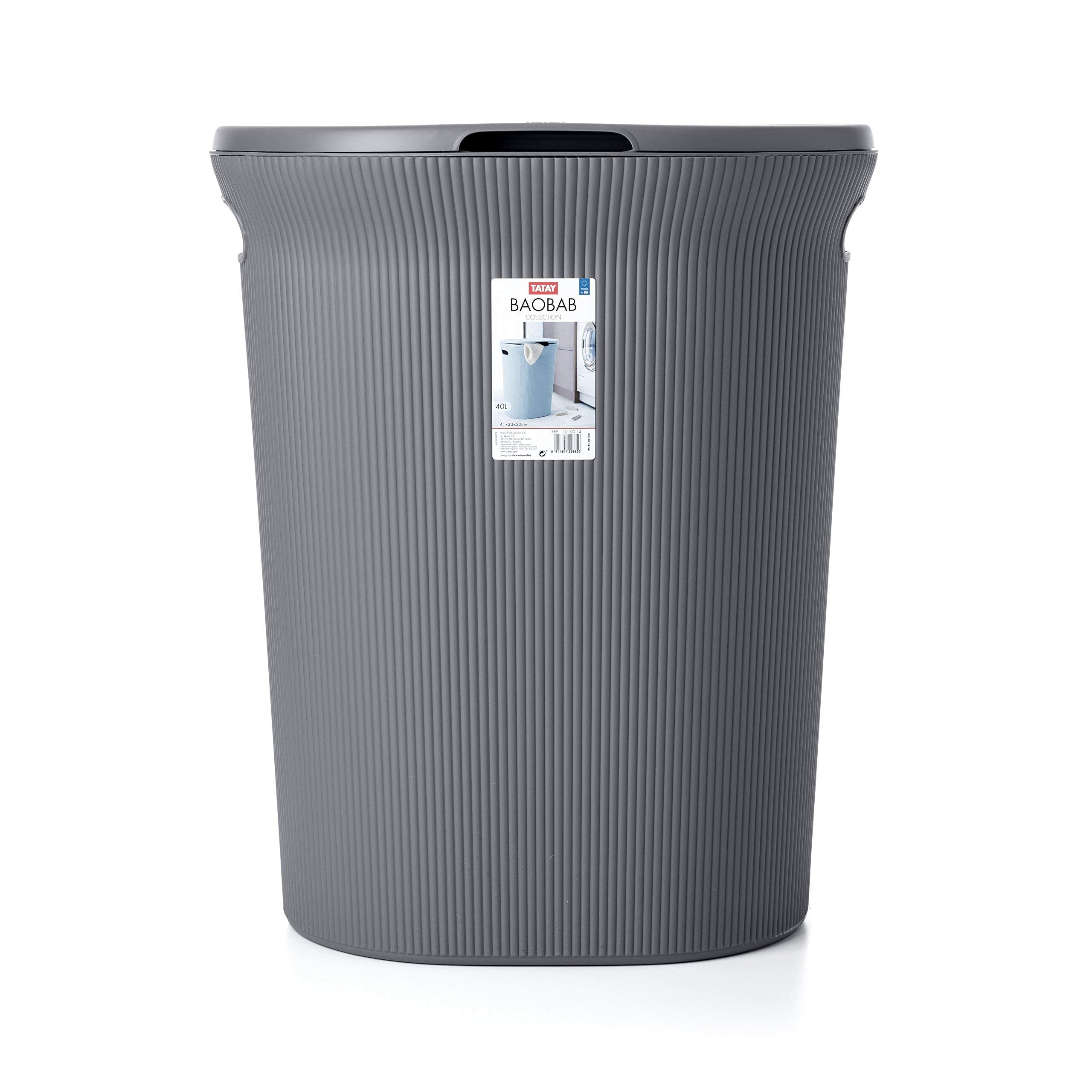 Laundry Basket with lid - Grey